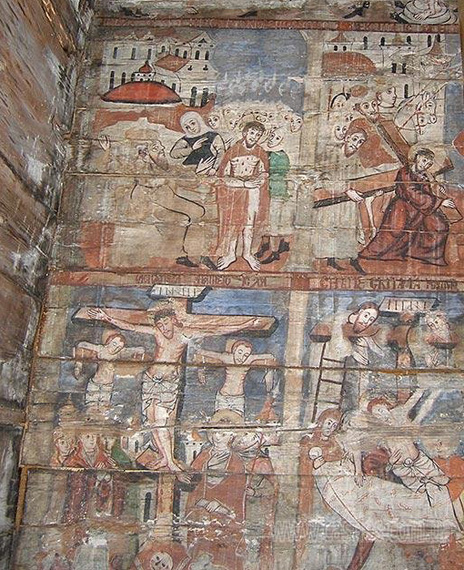 Potelych Church of the Holy Ghost (17th-century murals) Image - Potelych Church of the Holy Ghost (17th-century murals)